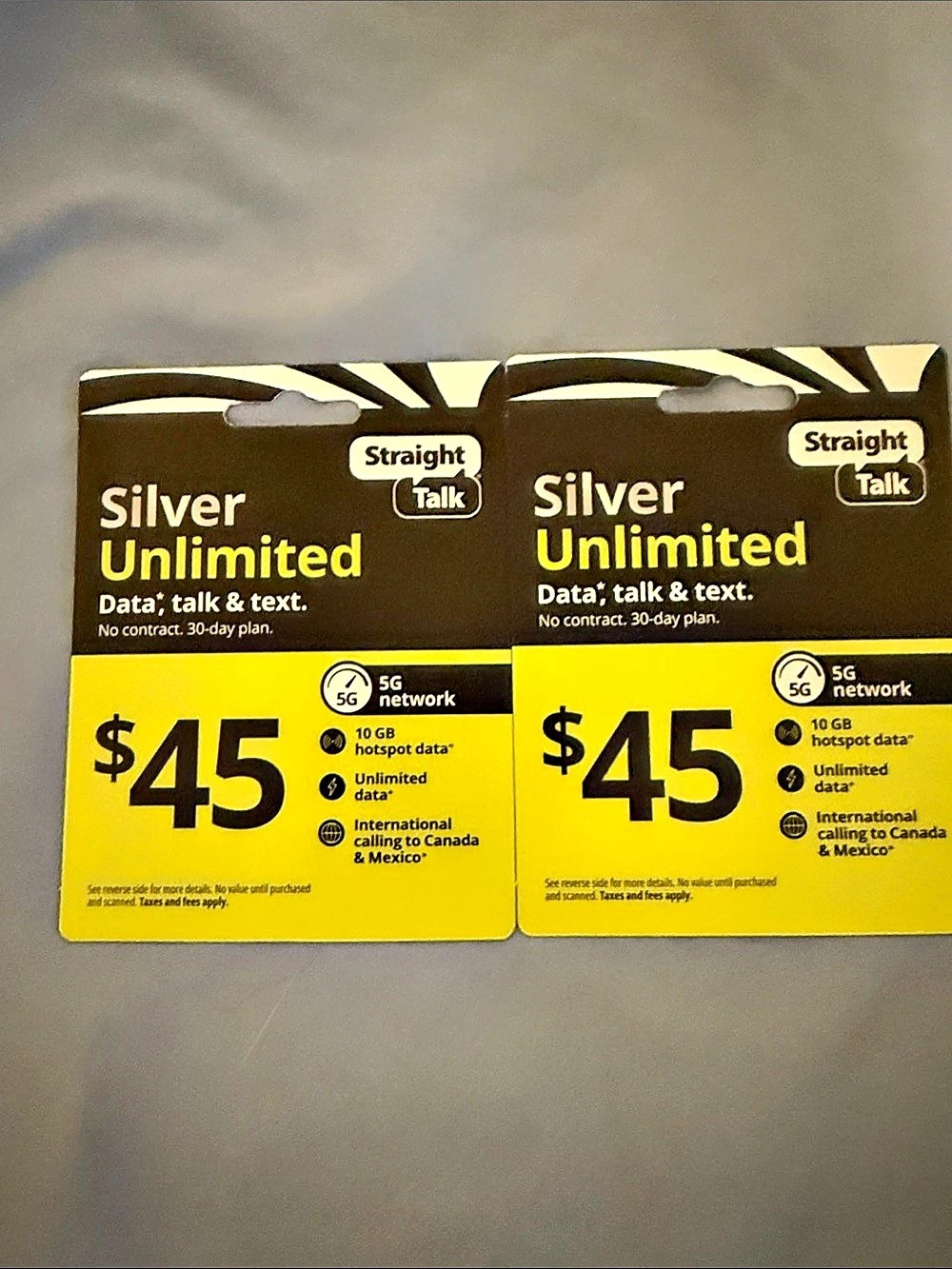 $40 free ! $50 for both cards 💳 ! Unlimited 30-Day Prepaid Plan Card